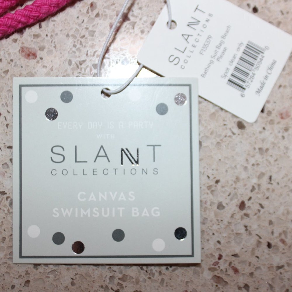 NWT Slant Collections Swimsuit Bag "Beach Please" - Picture 3 of 11